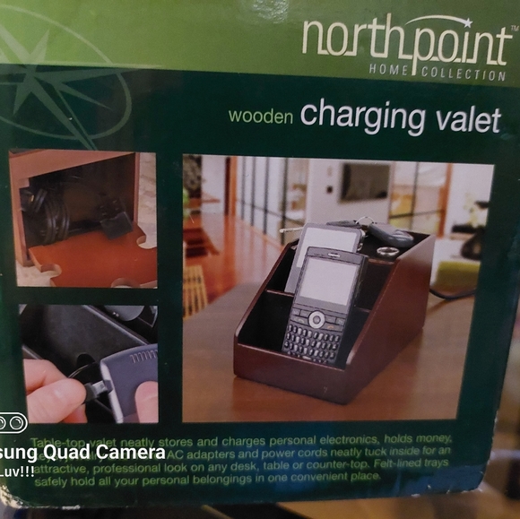 North Point Wooden Charging Valet. - Picture 2 of 7